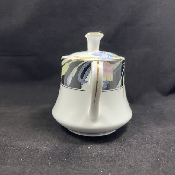 Vintage Charisma Black By Mikasa Cream And Sugar Set - Picture 11 of 16